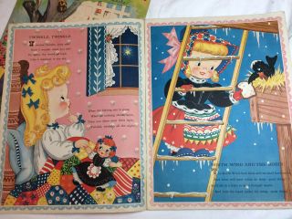 Vtg 1940 ' s Children ' s Picture books Bambi Disney - Peek A Boo Mero - Merrill Publ 4