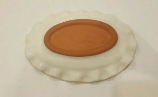 MacKenzie Childs Victoria And Richard Era vintage pottery Small Oval Platter 3