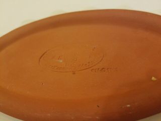 MacKenzie Childs Victoria And Richard Era vintage pottery Small Oval Platter 4