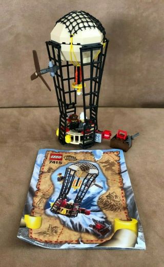 7415 Lego Complete Orient Expedition Aero Nomad Hot Air Balloon Vintage Set