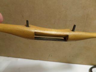 Vintage Wood Handle & Brass Spoke Shave 1 1/2 