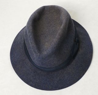 A0684 Vintage: Dick Tracy Detective Club Felt Fedora Hat Miller Bros.  (1940s)