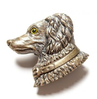 Vintage Or Modern Silver Dog Brooch Or Pendant