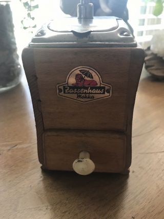 Vintage Zassenhaus Hand Crank Coffee Grinder No 195