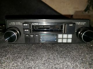 Vintage Alpine 7162 Am/fm Cassette Car Stereo Very All