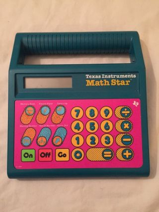 Vintage 1986 Ti Texas Instruments Math Star Electronic Learning Toy