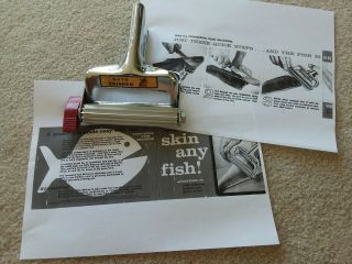 Vntg Auto Skinner Fish Skinner Instructions Excell Shiny