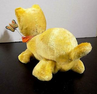 Vintage Tinplate Wind - Up Kitty and Butterfly,  Nomura Toys,  Japan.  NMiB 4