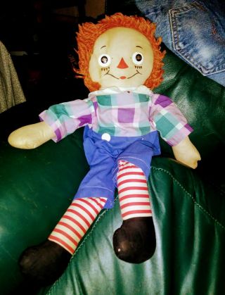 Very Old Vintage Raggedy Andy Doll 20 Inches