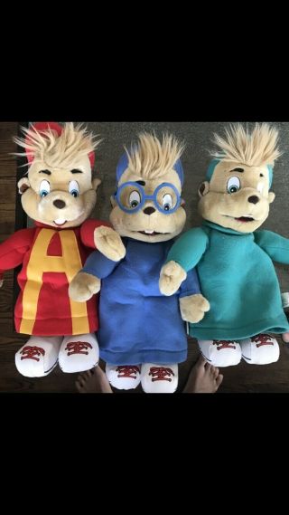 Vintage Alvin And The Chipmunks Set Of 3 1993 Bagdasarian Productions