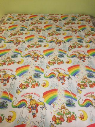 Vintage Rainbow Brite Twin Sheet Set (no Pillowcases)