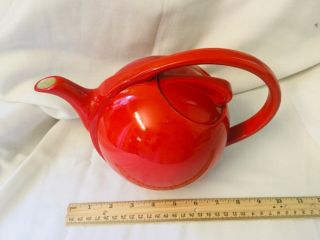Vintage Red Hall China Teapot Airflow Made In Usa