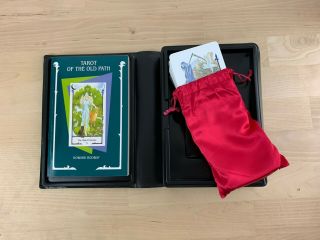 Tarot Of The Old Path 1990 Book & 78 Vintage Cards In Case By Howard Rodway