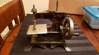 Vintage Minature Portable Sewing Machine Made In Germany