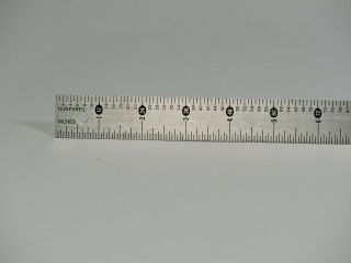 Vintage Stainless Steel Pica,  Agate,  Inches,  Ruler for the Graphic Arts - 24 
