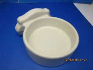 Vintage Retro White Ceramic Wall Mount Soap Tray & Tumbler Holder 2 3