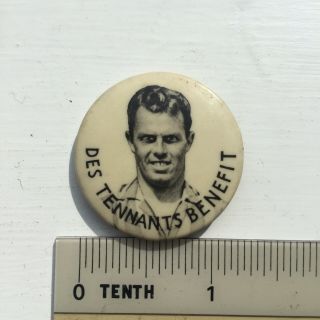 Vtg BRIGHTON & HOVE ALBION Fc Football DES TENNANTS BENEFIT Pin badge 32mm 1950s 3