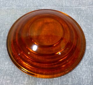 Vintage Nos Orange Glass 4 1/2 L3f Railroad Lantern 4 1/2 " Replacement Lens