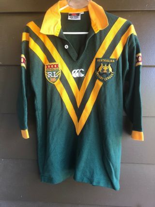 Canterbury Australian Rugby League Jersey Shirt Size S Vtg