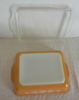 Vtg PYREX Butterfly Gold Refrigerator Dish Dishes Set 6 Piece 4