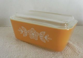 Vtg PYREX Butterfly Gold Refrigerator Dish Dishes Set 6 Piece 7