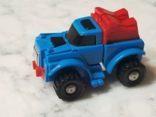 Vintage 1984 Transformers G1 Gears Hasbro Minibot Autobot Blue Truck