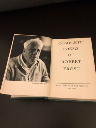 Rare Vintage Book The Complete Poems Of Robert Frost 1949 2