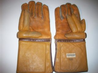 ANTIQUE VINTAGE 1930 ' S LOWE & CAMPBELL ICE HOCKEY GLOVES SPORTING GOODS RARE 6