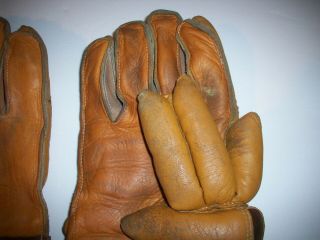 ANTIQUE VINTAGE 1930 ' S LOWE & CAMPBELL ICE HOCKEY GLOVES SPORTING GOODS RARE 8