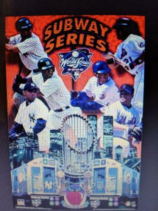 2000 Ny Yankees Vs Mets Subway Series Vintage Poster By Starline