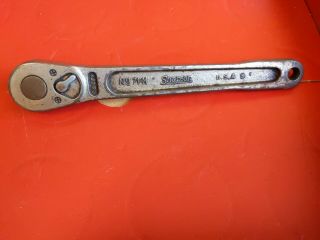 Vintage Old Logo Snap - On 9 " Long 1/2 " Drive Ratchet 71 - M Snap On Tools Tool