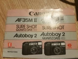 Vintage Sure Shot Camera Canon 4