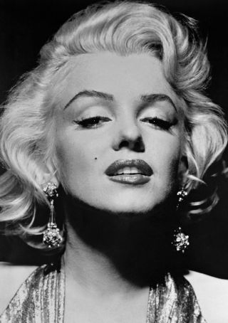 Marilyn Monroe Vintage Giant Poster Art Print Black & White In Card / Canvas
