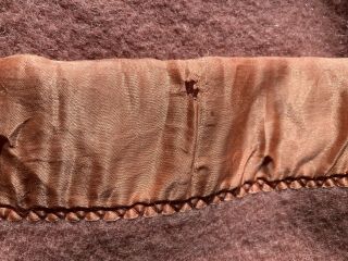 Vintage West Texas Woolen Mills Eldorado Wool Blanket Satin Trim 81x56 4