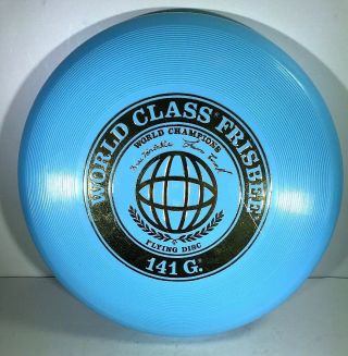 Vintage 1975 Wham - O World Class World Champions Flying Disc 141 Grams Frisbee