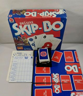 Vintage Skip Bo Deluxe Board Game 1992 100 Complete