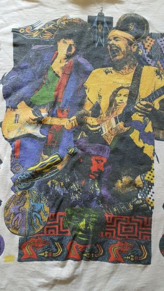 Vintage Bob Dylan And Santana Tour 1993 Concert T - Shirt Size Xlarge