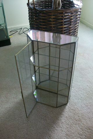 Vintage Brass and Glass counter Display Case 2