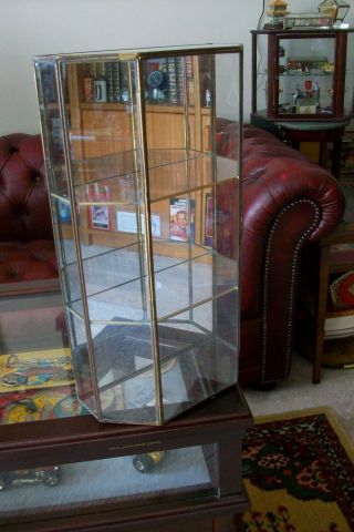 Vintage Brass and Glass counter Display Case 4