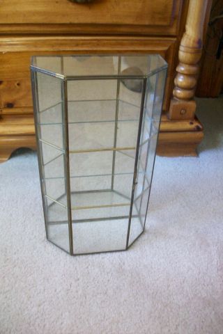 Vintage Brass and Glass counter Display Case 5
