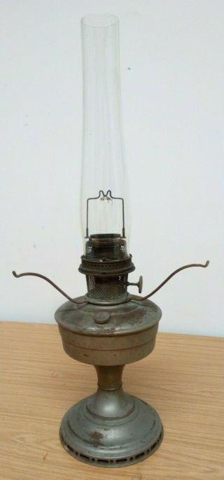Vintage Tin Aladdin Table Oil Lamp 117 4