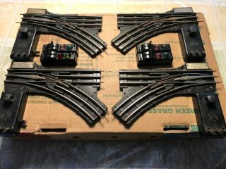 2 Pairs Of Vintage Lionel Postwar " 0 " Gauge 022 Switches And Controllers,  Read