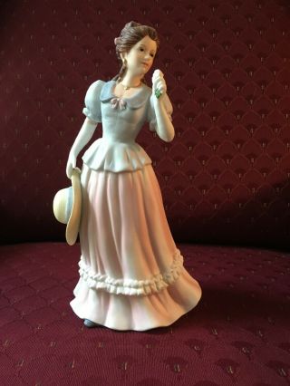 Vintage Homco Home Interior Lady Camille Figurine Victorian Southern Belle 1452