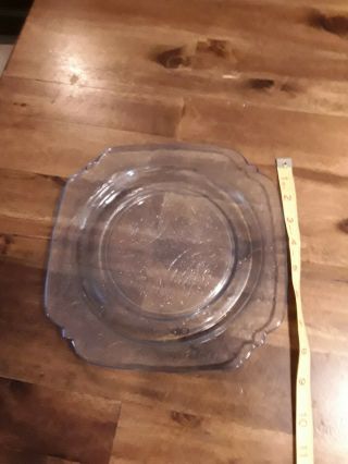 Vintage Depression Federal Glass Madrid Blue Luncheon Plate 9 Inch GUC  3
