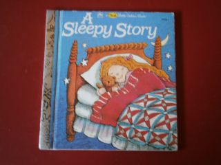 Vintage 1982 A First Little Golden Book - A Sleepy Story By Elisabeth Burrowes