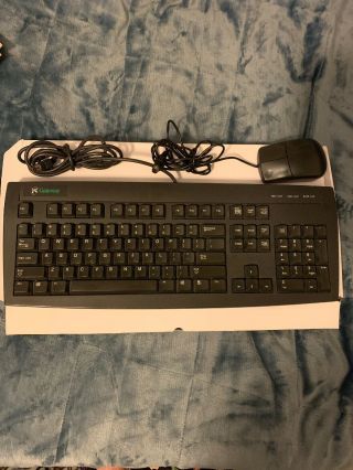 Vintage Gateway 2000 Keyboard Black With Mouse 7000616 Model 2196003 Loud Keys