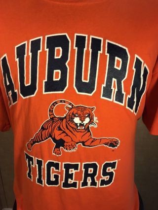 Vintage 90’s Auburn University Tigers Short Sleeve T - Shirt Men’s 2XL XXL Orange 2
