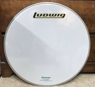 Vintage 1970s Ludwig 22 " Bass Drum Head With 70s Ludwig Logo