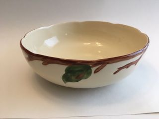 Vintage Franciscan Ware Serving Bowl Apple Pattern California Stamp 8 1/2 Inches