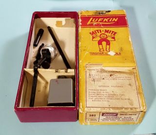 Vintage Lufkin Miti - Mite Magnetic Base Indicator Holder 101 3